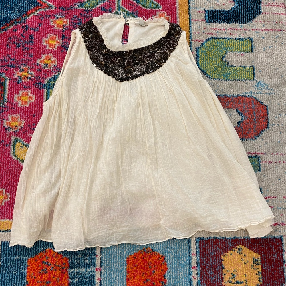 Ecoté linen beaded top